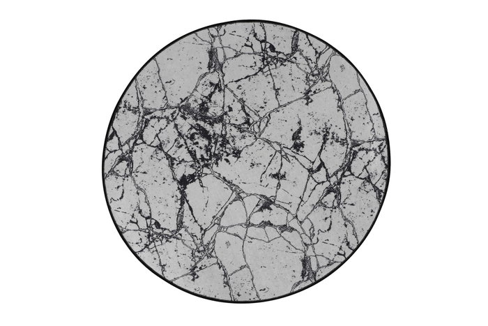 Mijölnir Alfombrilla de baño Marble Blanco 140 cm